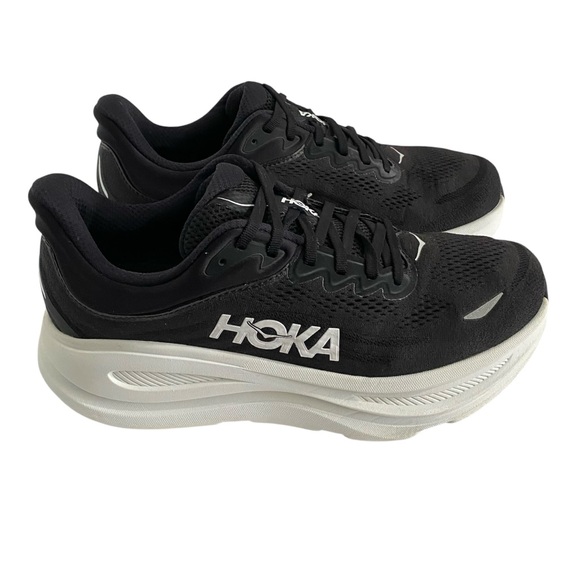 Hoka Bondi 9 Sneakers Men’s Size 9 Extra Wide Black White - Picture 4 of 12